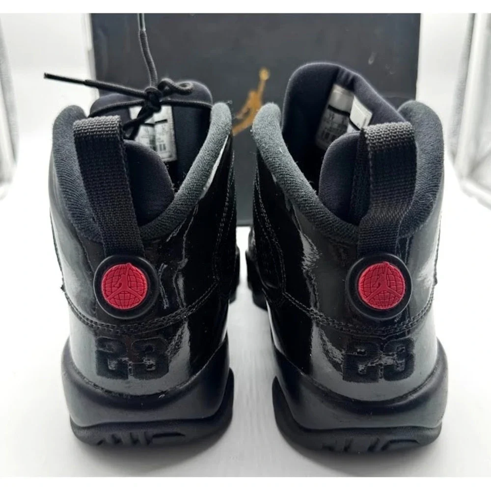Nike Air Jordan 9 Retro BG Black Red 302359-014 Youth US 7Y EU 40 w/ Box